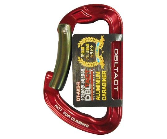 DT　アルミ鍛造カラビナ　レッド　#360423