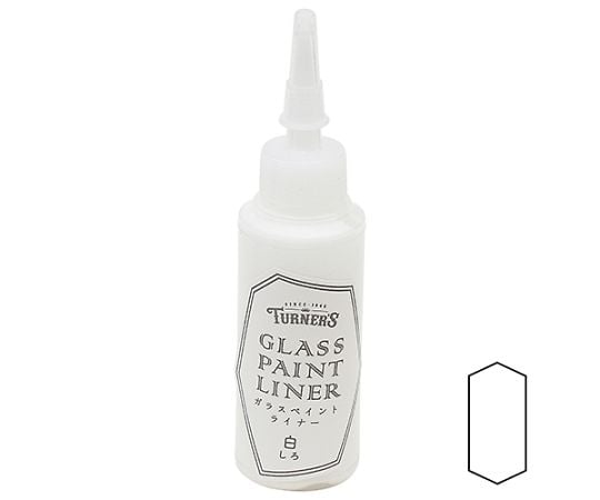 ガラスペイント　ライナー　白　20mL