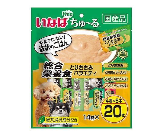 いなば　ちゅ～る　総合栄養食とりささみバラエティ　14g×20本