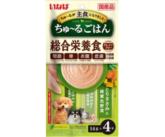 ちゅ～るごはん　とりささみ＆緑黄色野菜　14g×4本