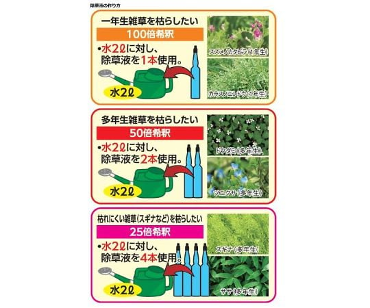 取扱を終了した商品です］根まで枯らす除草剤 使い切りタイプ 20mL×10 64-5169-32 【AXEL】 アズワン