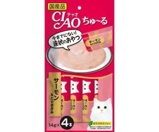 CIAO　ちゅ～る　サーモン＆とりささみ　14g×4本