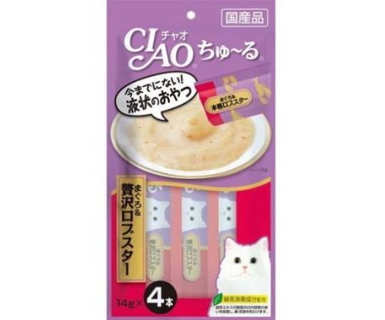 CIAO　ちゅ～る　まぐろ＆贅沢ロブスター　14g×4本