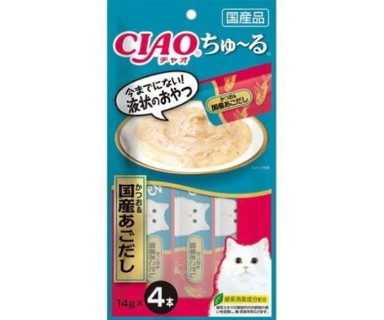 CIAO　ちゅ～る　かつお＆国産あごだし　14g×4本