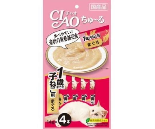 CIAO　ちゅ～る　1歳までの子ねこ用　まぐろ　14g×4本