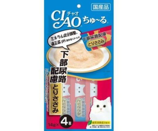 CIAO　ちゅ～る　下部尿路配慮　とりささみ　14g×4本