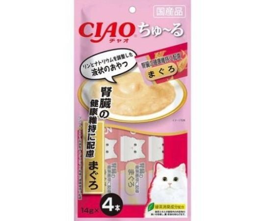 CIAO　ちゅ～る　腎臓の健康維持に配慮　まぐろ　14g×4本