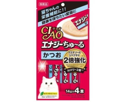 CIAO　エナジーちゅ～る　かつお　14g×4本