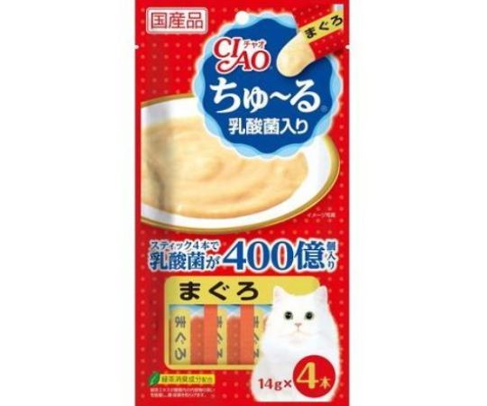 CIAO　ちゅ～る　乳酸菌入り　まぐろ　14g×4本