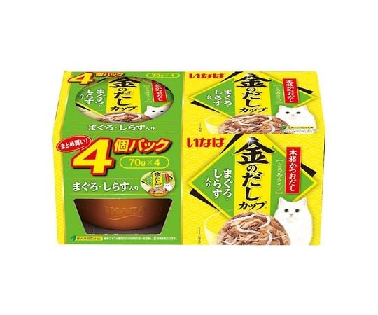 金のだしカップ　まぐろ・しらす入り　4個パック