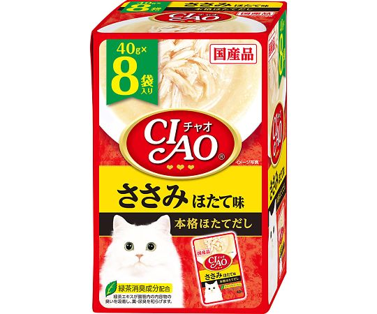 チャオパウチ　ささみほたて味　8袋入り