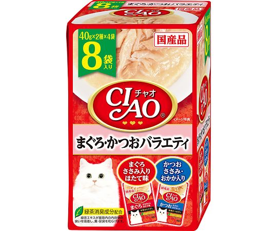 チャオパウチ　まぐろ・かつおバラエティ　8袋入り