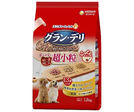 グランデリ　ふっくら仕立て　食べやすい超小粒　13歳以上用　1.6kg