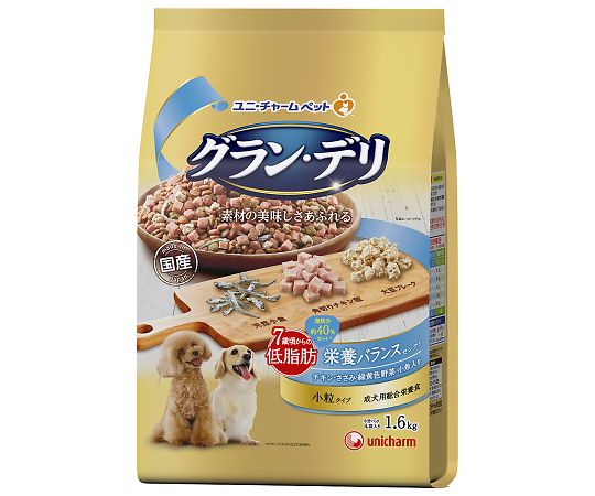 グランデリ　カリカリ仕立て　7歳からの低脂肪　栄養バランスセレクト　1.6kg