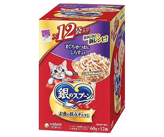 銀のスプーンパウチ　まぐろ・かつおにしらす入り　60gx12個