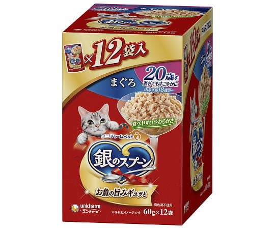 銀のスプーンパウチ　20歳を過ぎてもすこやかに　まぐろ　60gx12個