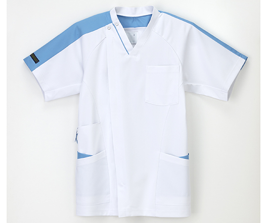 男子スクラブ　Tスカイブルー　LL