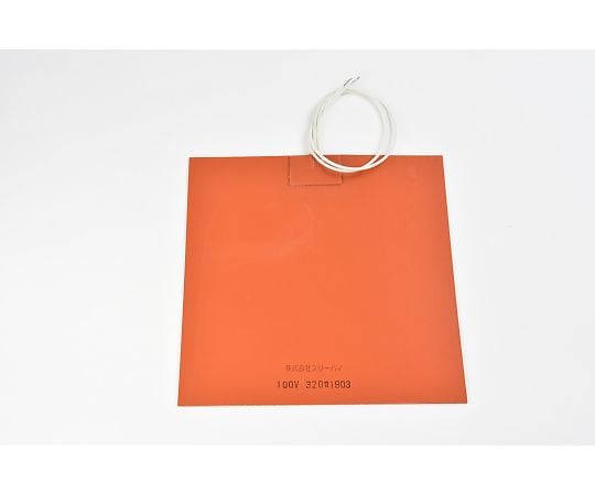 【シロキサン対策品】シリコンラバーヒーター100V　320W　200mm×200mm　リード線300mm両面テープ（耐熱200℃）付き