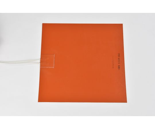 【シロキサン対策品】シリコンラバーヒーター　【リード線延長1m】100V　500W　250mm×250mm　リード線1m