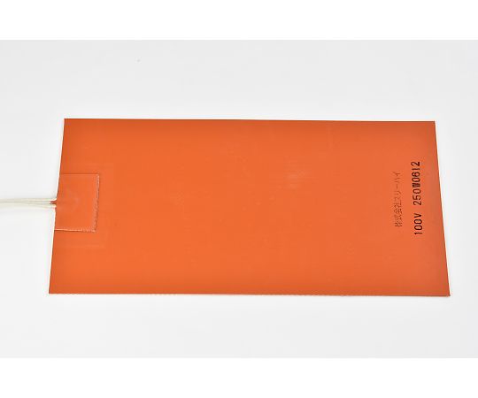 【シロキサン対策品】シリコンラバーヒーター　【両面テープ付き、リード線延長5m】100V　250W　125mm×250mm