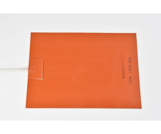 【シロキサン対策品】シリコンラバーヒーター　【両面テープ付き、リード線延長5m】100V　240W　150mm×200mm