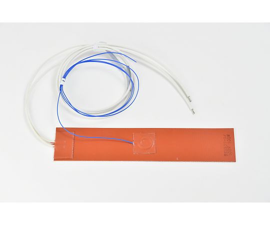 【シロキサン対策品】シリコンラバーヒーター　【熱電対1m、リード線延長1m】　100V　100W　50mm×250mm