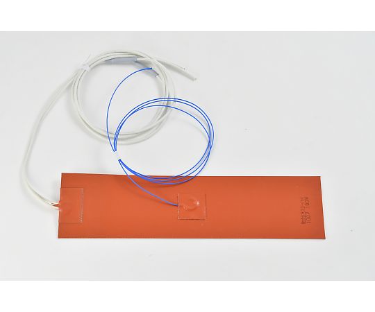 【シロキサン対策品】シリコンラバーヒーター　【熱電対1m、リード線延長1m】　100V　180W　75mm×300mm