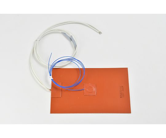 【シロキサン対策品】シリコンラバーヒーター　【熱電対1m、リード線延長1m】　100V　200W　125mm×200mm