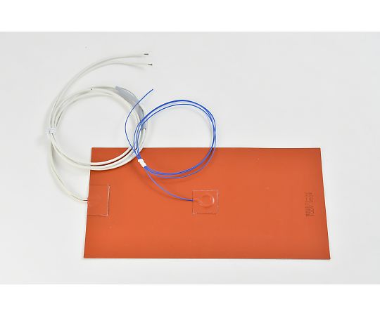 【シロキサン対策品】シリコンラバーヒーター　【熱電対1m、リード線延長1m】　100V　360W　150mm×300mm