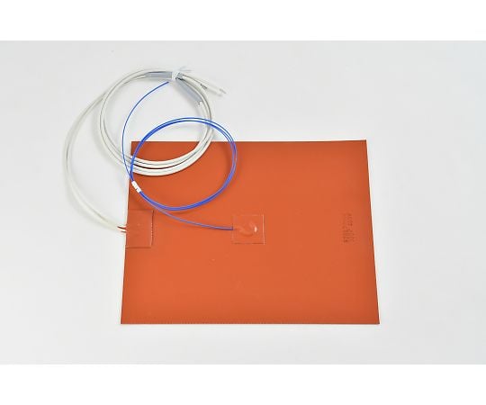 【シロキサン対策品】シリコンラバーヒーター　【熱電対1m、リード線延長1m】　100V　400W　200mm×250mm