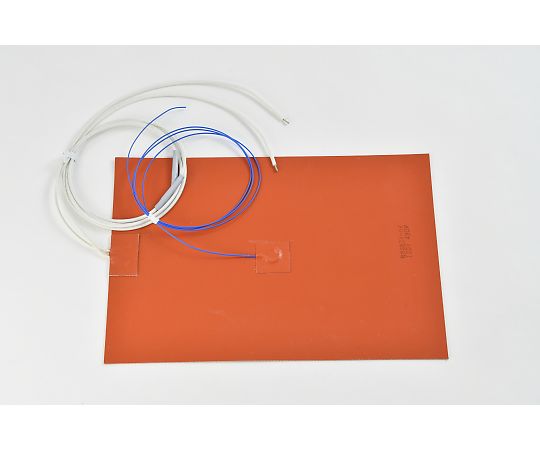 【シロキサン対策品】シリコンラバーヒーター　【熱電対1m、リード線延長1m】　100V　480W　200mm×300mm