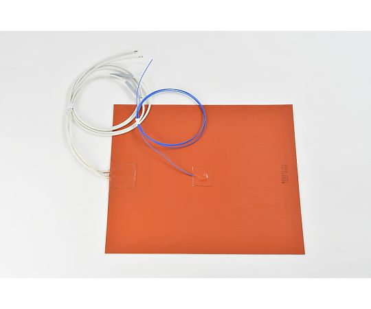 【シロキサン対策品】シリコンラバーヒーター　【熱電対1m、リード線延長1m】　100V　600W　250mm×300mm