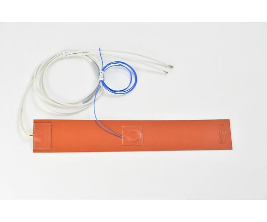 【シロキサン対策品】シリコンラバーヒーター　【熱電対3m、リード線延長3m】　100V　120W　50mm×300mm