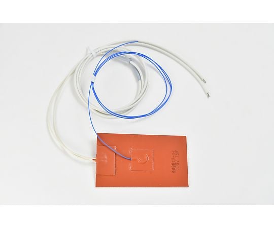 【シロキサン対策品】シリコンラバーヒーター　【熱電対3m、リード線延長3m】　100V　75W　75mm×125mm