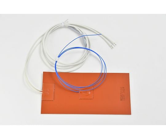 【シロキサン対策品】シリコンラバーヒーター　【熱電対3m、リード線延長3m】　100V　160W　100mm×200mm