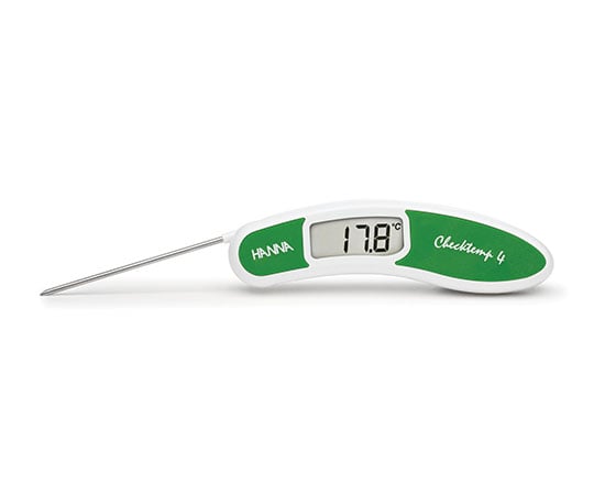 64-5225-16 調理用デジタル温度テスター（グリーン：サラダ/フルーツ