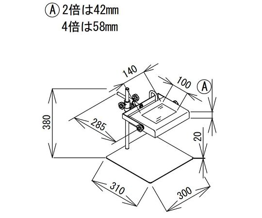 LED照明拡大鏡 LED-OSL-2 2x｜アズキッチン【アズワン】