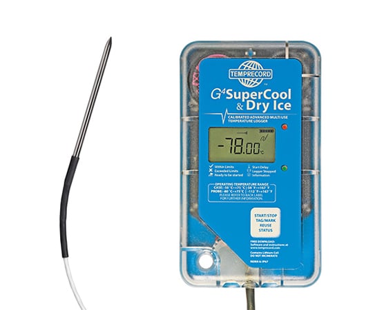 G4 SuperCool ＆ Dry Ice Data Logger Straight S/S 1mプローブ付き 95GCSBY1PS