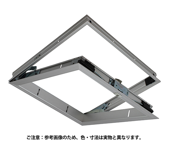 気密天井点検口　450mm角　シルバー　アルミ