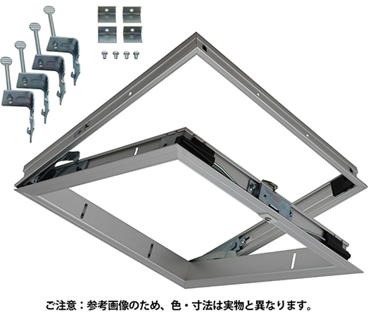 気密天井点検口　450mm角　シルバー　アルミ