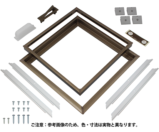 桟レス床下点検口　460mm角　ライトブロンズ　アルミ