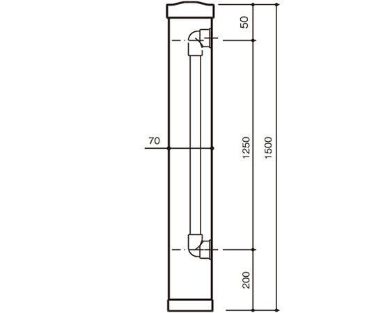 水栓柱 70角 HI管 L=1000 WP7-100H | sport-u.com