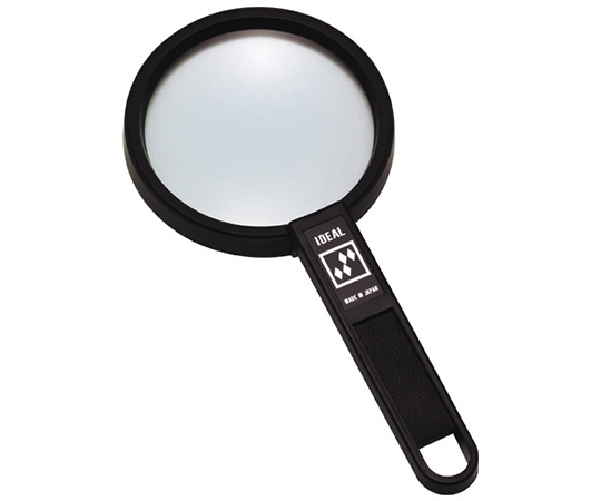 手持ちルーペ　拡大鏡　ガラスレンズ　2倍　100mm
