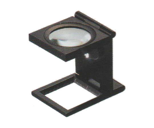 縞見ルーペ　リネンテスター　1mm目盛付　6倍　31mm　LEDライト付