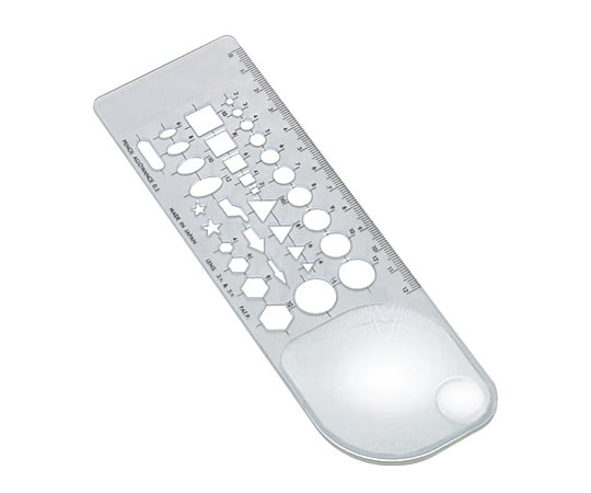 フレンネルルーペ　目盛テンプレート付　3.5倍