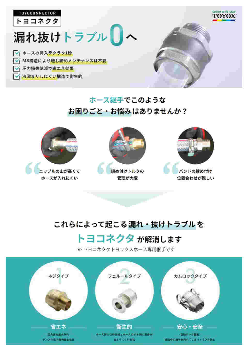 専用商品 TOYOX ホース継手（ステンレス製） トヨコネクタ TC6
