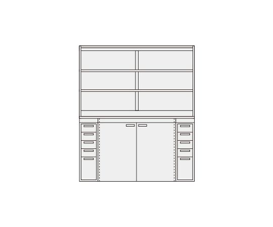 64-5299-66 ピットイン W1800×D650×H2000mm PN-H83W 【AXEL】 アズワン