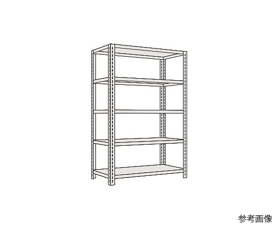 軽量開放型棚ボルトレス 100kg/段 高さ1800mm 5段タイプ サカエ 【AXEL