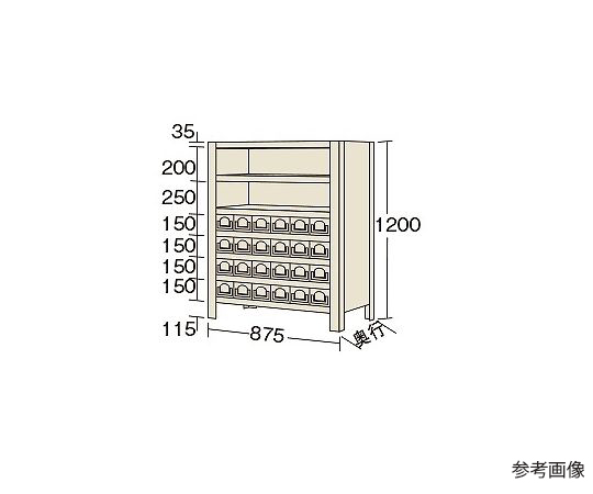 ポイント10倍】【直送品】 サカエ 物品棚ＫＷ型（１００ｋｇ／段・高さ