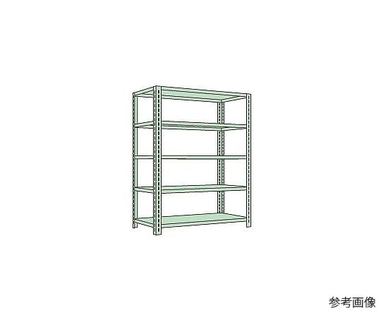 64-5323-06 ボルトレスラック中軽量型 150kg/段 高さ2100mm 5段タイプ